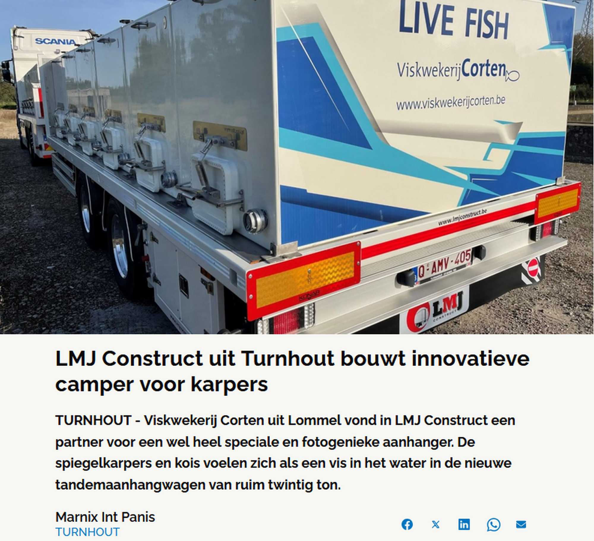 LMJ construit un camping-car innovant destiné aux pêcheurs de carpes
