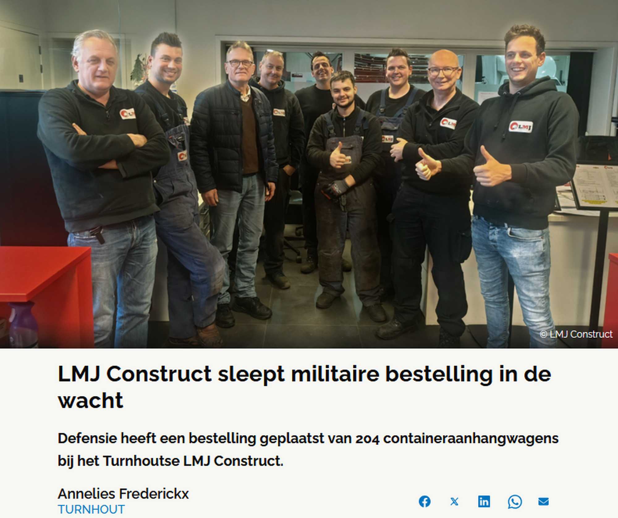 LMJ remporte un contrat militaire