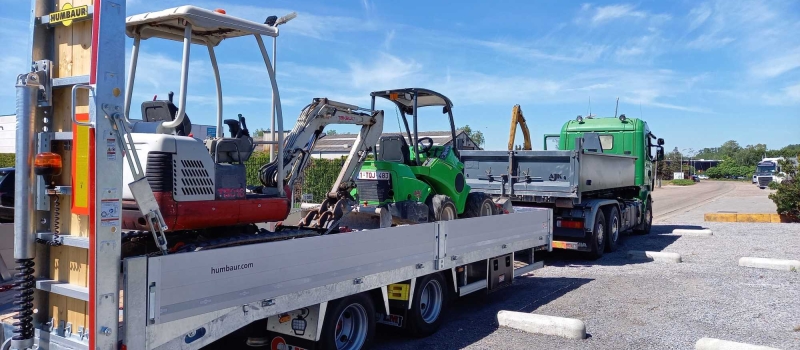 Middenas aanhangwagen